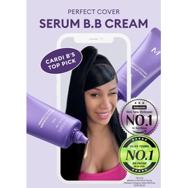 MISSHA M PERFECT COVER SERUM BB CREAM No.25 Warm Beige - Medium with Warm Undertone, BB Cream by Cardi B Pick, Skin Tint, Tinted Moisturizer, Skin Care Foundation Makeup, Korean Makeup,1.18 Fl oz