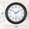 Aurowit Atomic Outdoor Wall Clock 18 Inch Sealed Outdoor Waterproof