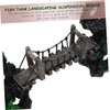 Sosoport Fish Tank Ornaments Underwater Bridge Craft Fish Tank Decor