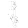 Swing Hook D M12 225 mm Maximum Load 120 kg