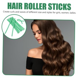 FOMIYES 2sets Hair Curler Stick Cold Wave Hair Rollers Rollers for Spiral Curls Wave Rods No Heat Easy to Store 20pcs*2 Random Color