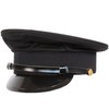 Deluxe Chauffeur Cap - BLACK, XL
