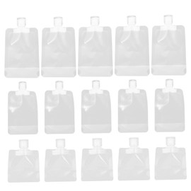 OHPHCALL 15pcs Squeeze Pouches Travel Toiletry Bag for Shampoo Body Lotion Makeup Leakproof Portable