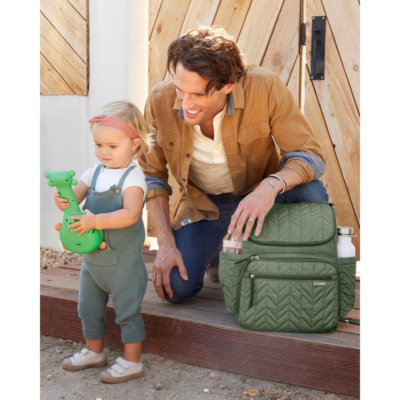 Skip Hop Diaper Bag Backpack: Forma, Multi-Function Baby Travel Bag