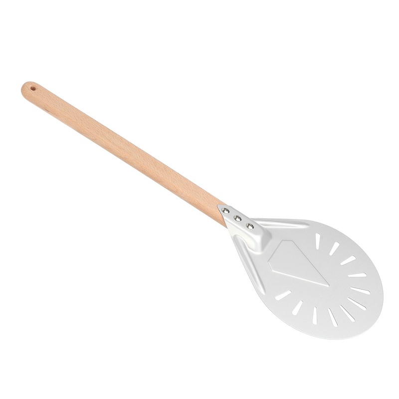 Round Pizza Spatula with 41cm Removable Wood Handle AntiScalding NonSlip