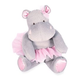 Histoire d'ours - Hippo Plush Toy - Hippo Tutu - Grey/Pink - 22 cm - Soft and Cute Callus Plush Toy - Birth and Birthday Gift Idea for Girls - Hippo - HO3173