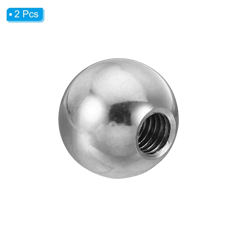 PATIKIL Nuts Button 2 Pack M6 Internal Thread 16 mm