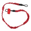 2Pcs Kayak Paddle Leash Nylon Rubber Corrosion Resistant Stretchable Anti