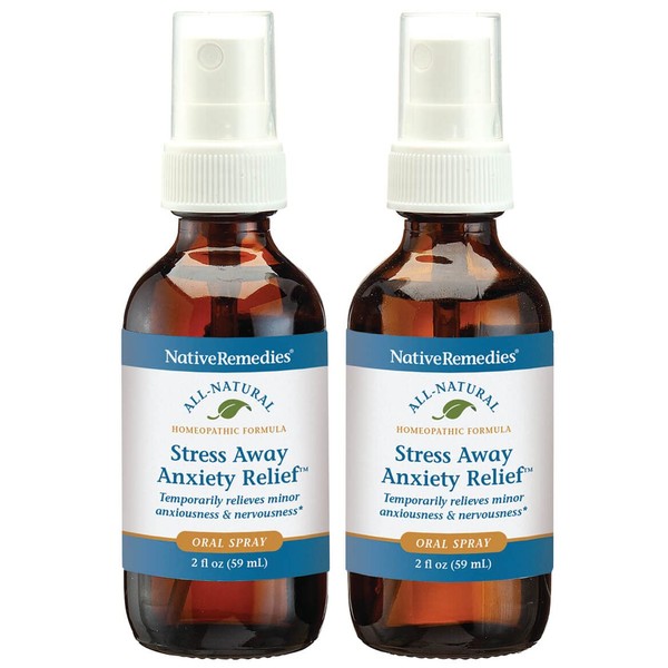 NativeRemedies Stress Away Anxiety Relief Oral Spray 2 Pack