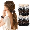 12 Pcs Satin Scrunchies for Women, No‑Damage Frizz‑Free Hair Ties