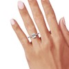 Bo.Dream Radiant Cut 1.5ct Cubic Zirconia Engagement Rings for Women