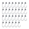 ONEBO Pack of 30 Spiral Hooks, Bungee Straps Hooks, Shock