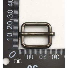 Wuuycoky - Barra deslizante de metal de 2 cm de longitud interior, con forma de alambre, con forma de alambre, color opcional, Color de la pistola, 15 piezas, Inner length:0.8",Inner width:0.6"