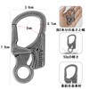Ahiller Anti-Theft Carabiner, Key Holder, Double Locking Design, Load Capacity