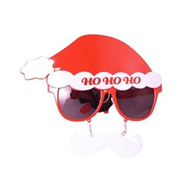 Ho Ho Ho Santa Claus Sunglasses With White Moustache