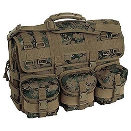 Marpat Woodland Camo MOLLE Tactical Laptop Field Briefcase Shoulder Bag