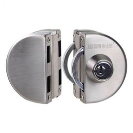 Tempered Glass Door Security Lock with Auxiliary Key Indoor