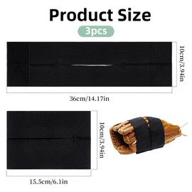 NICENEEDED 3 Pcs Glove Wrap Band, Baseball Glove Strap, Softball and Baseball Glove Strap Elastic Glove Wrap Softball Baseball Glove Accessories for Quickly Keep The Pocket Formed Fit All Gloves