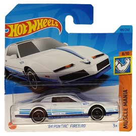 Hot Wheels - ´84 Pontiac Firebird - Muscle Mania 8/10 - HKK92 - Short Card - Trans Am - White - GM - Mattel 2023