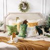 Phantoscope Pack of 4 Merry Christmas Throw Pillow Covers, Velvet