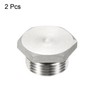 PATIKIL M20x1.5 Male Plug, 2 Pack Waterproof Dustproof 304 Stainless