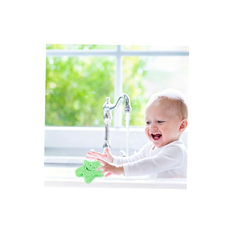 Ultechnovo 6piezas Esponjas Baño Forma Estrella Niño Niña Limpieza Suaves