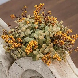 Fall Mustard Half Sphere Green Pebble Creek 10" Wide Autumn Harvest Decor for Home, Kitchen Decor