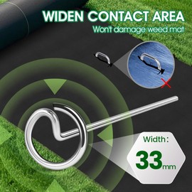 50pcs Landscape Fabric Pins, Bold 8 Gauge Galvanized Steel Garden Staples, Tent Stakes Landscape Fabric Staples Yard Stakes for Decoration Weed Barrier (50 X 6in)