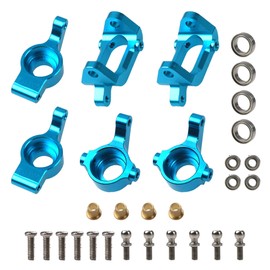 ShareGoo Aluminum Alloy Front & Rear Steering Knuckle Hub Base C Carrier Mount Upgrade Part for Wltoys A929 A949 A959 A969 A979 A959B A969B A979B 1/18 RC Car