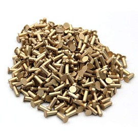 Remaches sólidos avellanados de 3/32 pulgadas, 5/16 pulgadas de largo, 1/8 libras. Paquete de 430. Aluminio suave, avellanado de 100 grados