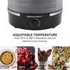 Elite Gourmet EFD319DKG Food Dehydrator, 5 BPA-Free 11.4" Trays Adjustable