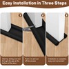 Door Draft Stopper, Door Noise Blocker, Soundproof Door Seal, Cuttable,