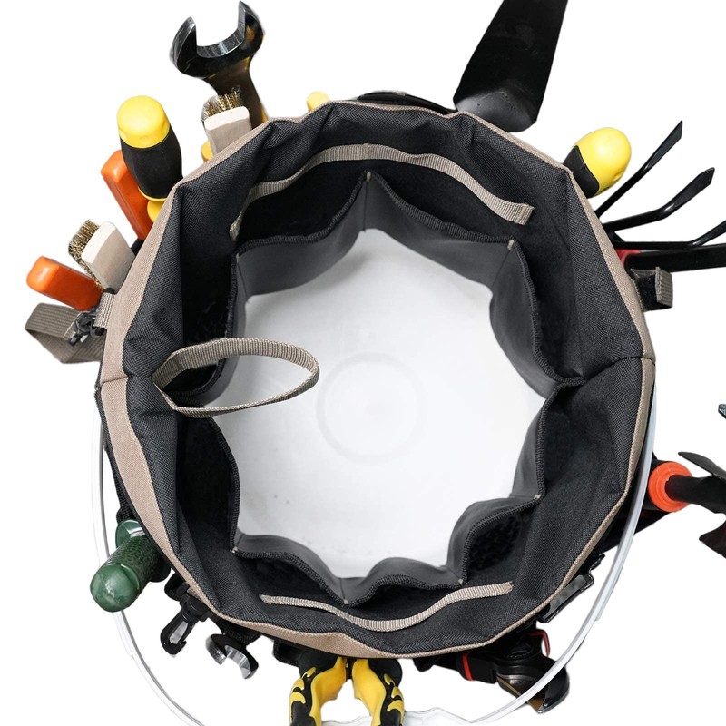 MELOTOUGH Bucket Tool Organizer With 35 Pockets Fits to 3.5-5
