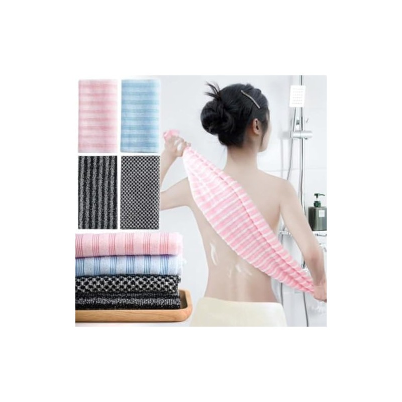 Toalla Exfoliante Japonesa Doble Cara 100cm for suave Toalla(Strips)