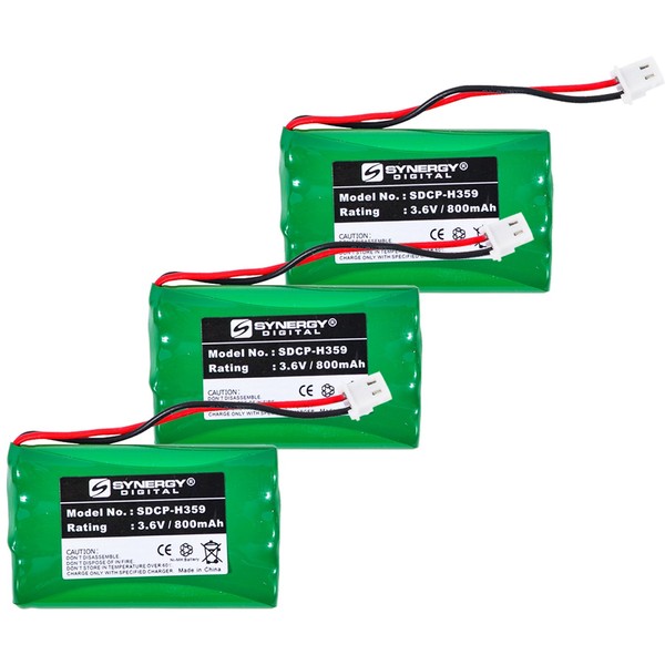 Sharp UX-K02 Cordless Phone Battery Combo-Pack Includes: 3 x SDCP-H359