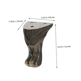 Operitacx 6pcs Vintage Furniture Corner Protectors for Small Table Legs Retro Decorative Feet with Firm Support Easy Installation Antique Style Brackets for Wooden Furniture Stability and