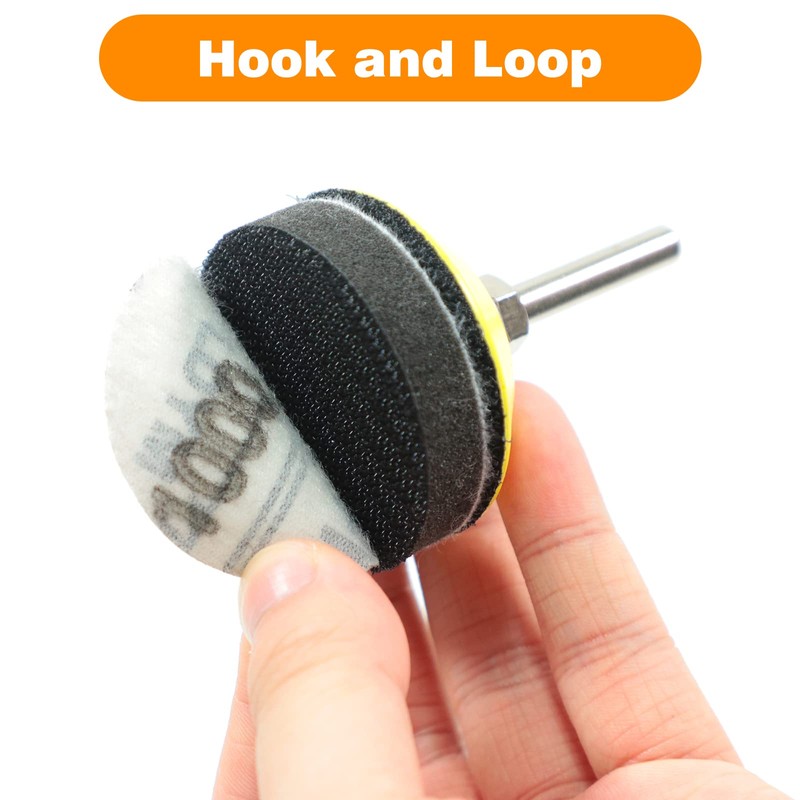 KONGMING 50mm Sanding Discs Hook and Loop 100 pcs Grit