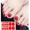 ManiCURE Nail Polish Red Bling, PediCURE Real Nail Polish Strips