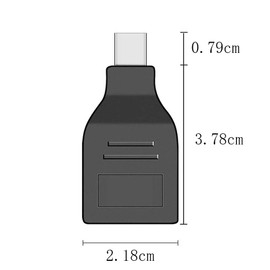 VMOJO Mini Displayport Male to DisplayPort Female Adapter Black Mini DP to DP Adapter Converter Thunderbolt for PC Mac