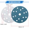 VekAuto 50 Pcs Sanding Discs, 6 Inch 15 Hole 320