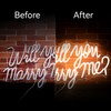 Will You Marry Me Neon Sign for Wedding Party Backdrop