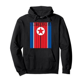 North Korea Flag Pullover Hoodie