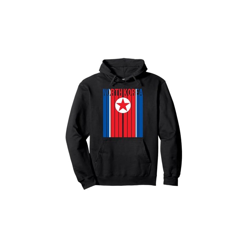 North Korea Flag Pullover Hoodie