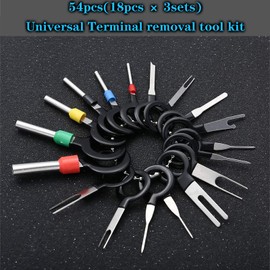 yuentoen Terminal Ejector Kit for Car, Terminal Removal Tool Set, Car Connector Release Tool Set with Protective Case, Pin Tool for Most Connections, Pack of 100