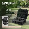 Heavy Duty Weatherproof Dry Box Case with Pre-cut Foam Retractable