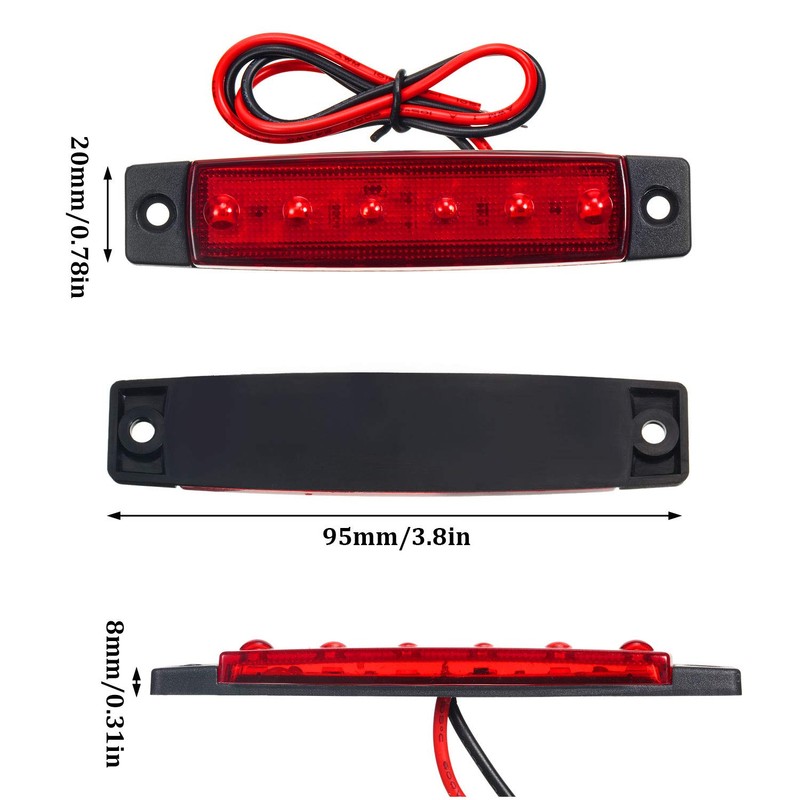 Pelopy 8 Piece Boat Navigation Lights LED 12v Waterproof Interior
