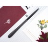 MUSROD 9" Black Metal Letter Opener with Minimalist Design, Safe