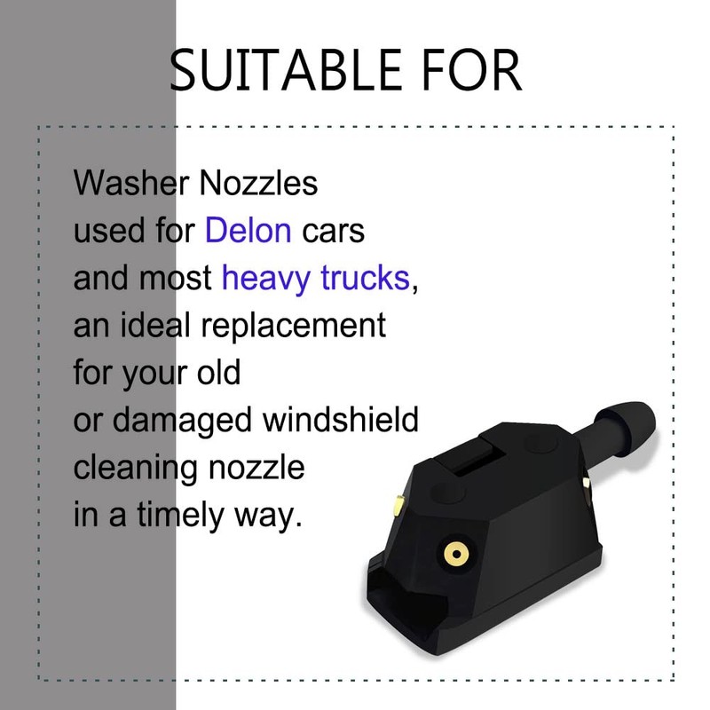 Front Windshield Washer Nozzles, Windshield Washer Nozzle Replacement, Windshield Wiper