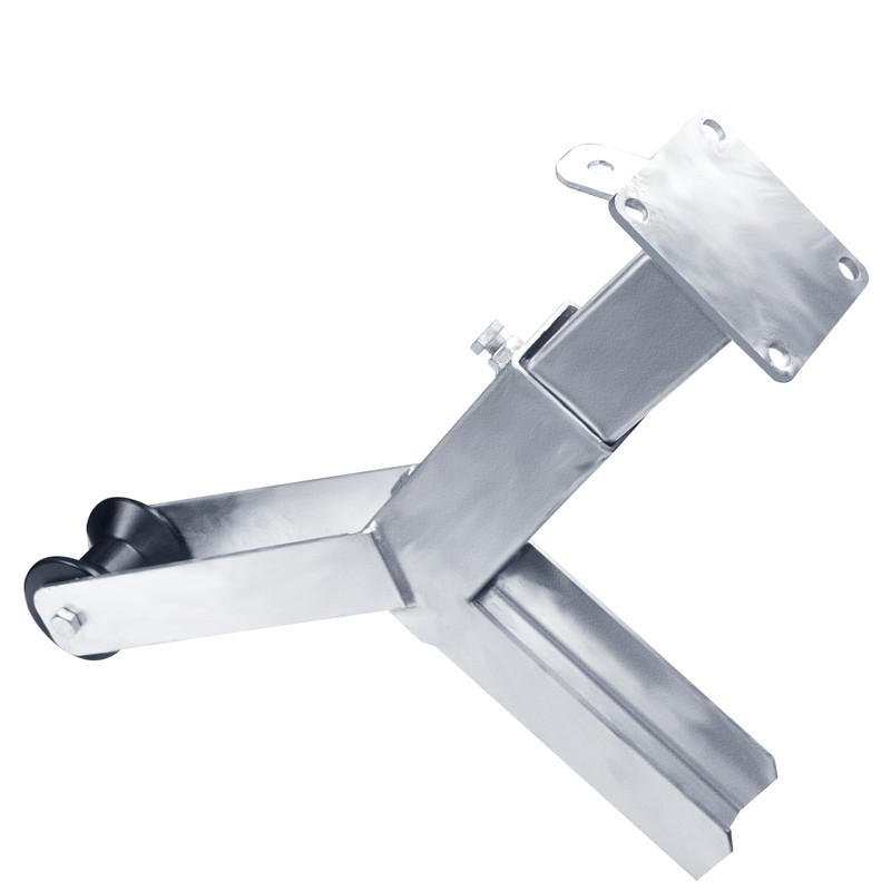 YVTCRTCW Adjustable Galvanized Trailer Winch Stand with Roller & U-Bolts