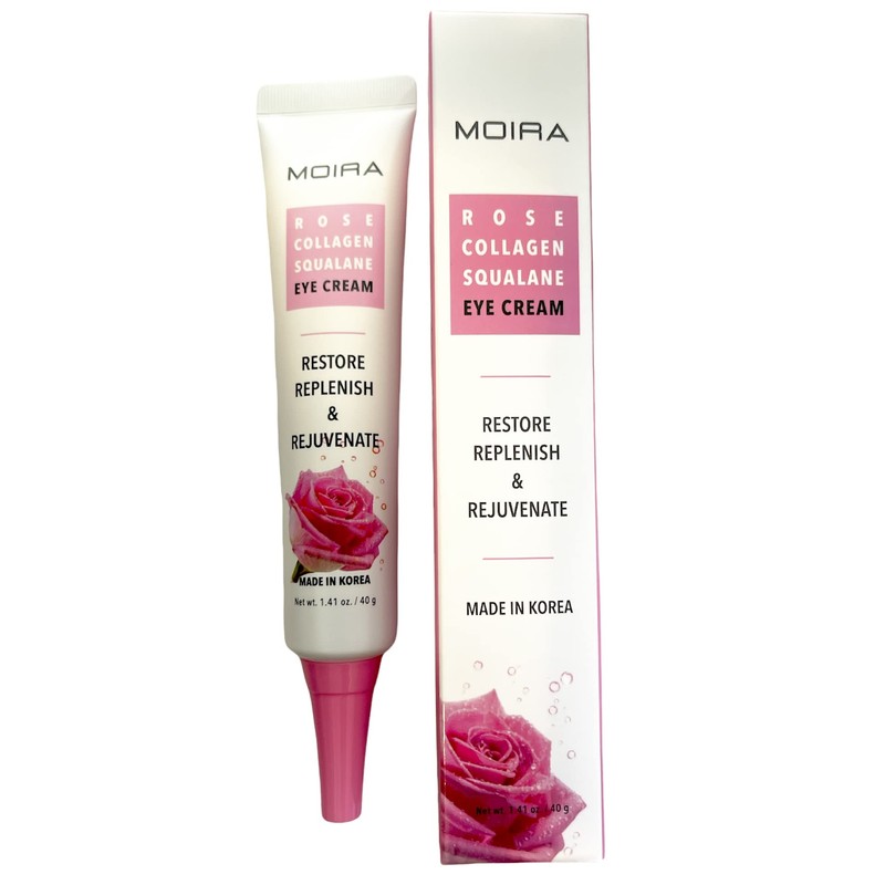 Crema de ojos con colágeno rosa y escualano